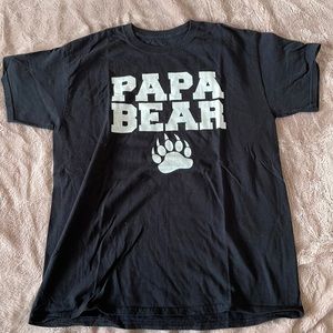 Papa bear tshirt large